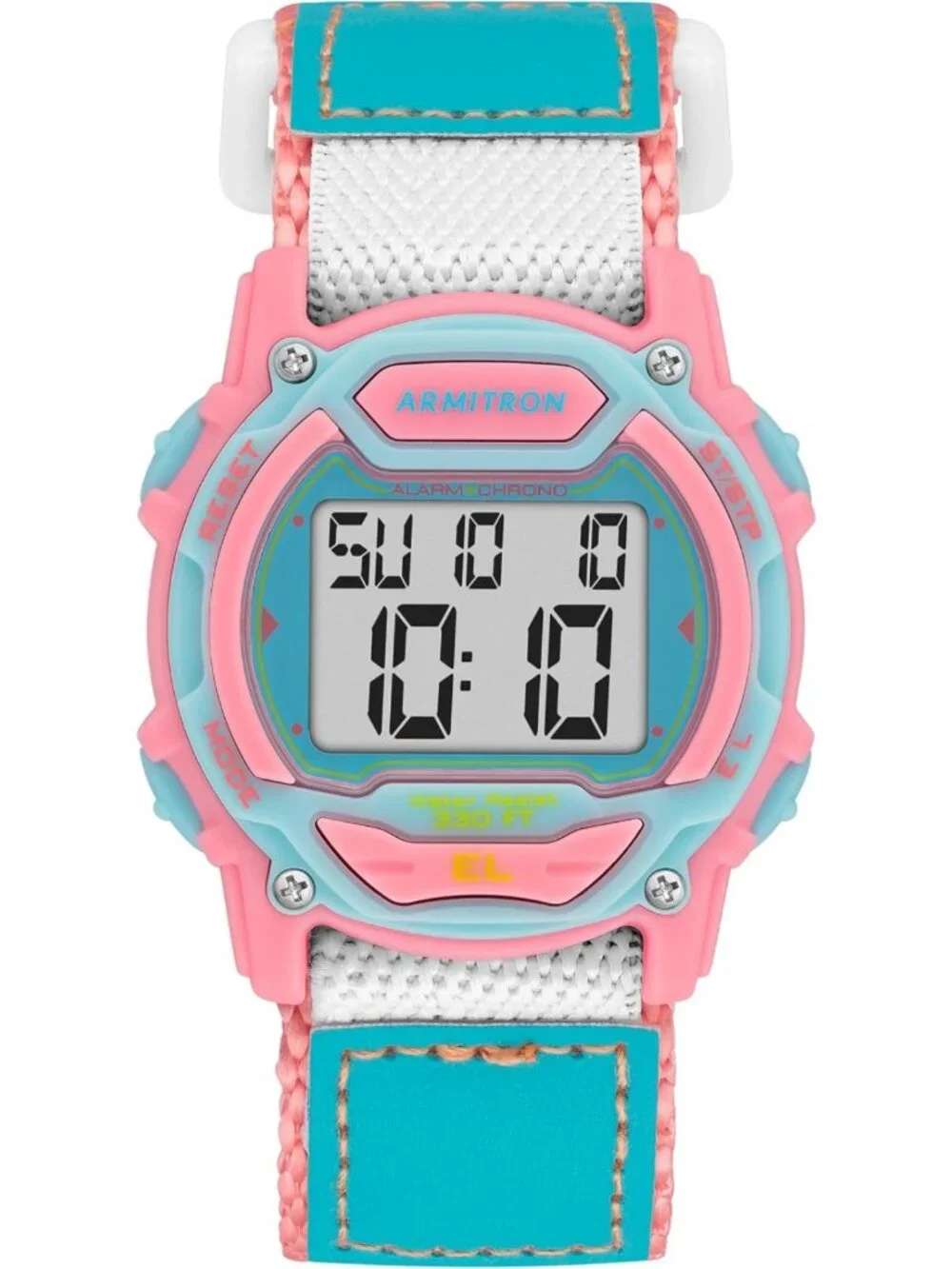 Unisex Digital Chronograph Watch with Nylon Strap - Sporty & Stylish Timepiece